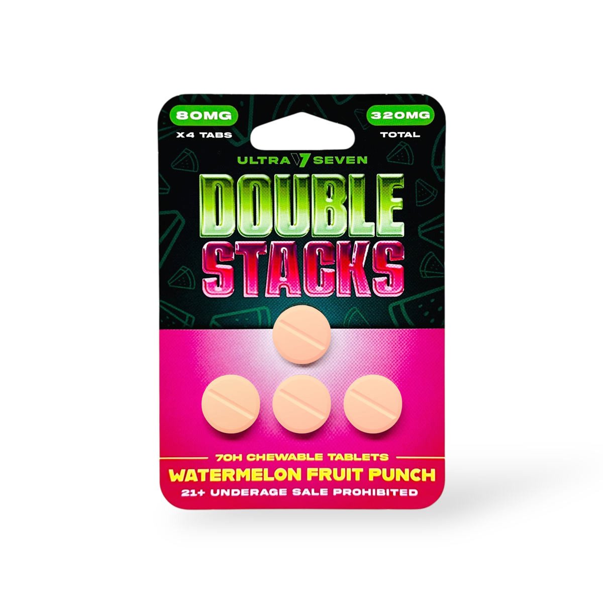 Ultra-Seven-Double-Stacks-7-Oh-Chewable-Tablets-Watermelon-Fruit-Punch-80mg-Per-Tablet-4ct__74816 Ultra Seven Double Stacks 7-Oh Chewable Tablets Watermelon Fruit Punch 80mg Per Tablet - Image 3